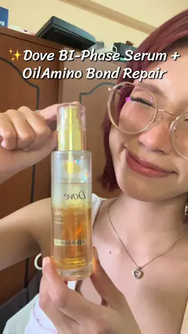 Dove BI-Phase Serum + OilAmino Bond Repair 77ml aa ยล์บำรุงผมอะมิโน บอนด์ รีแพร์ ผสานด้วย Amino Complex ช่วยสร้างเกราะป้องกันพันธะแกนผมอย่างล้ำลึก#ถูกและดี #เสปรย์ผมเงา #dovehair #เสปรย์ผมกันความร้อน 