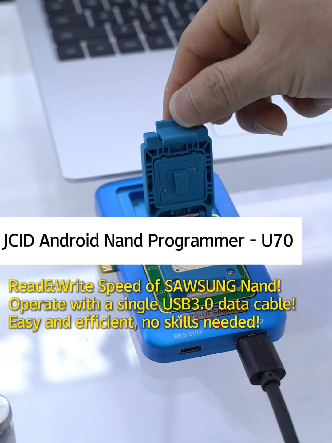 🔥U70 Real Performance Demonstraion - Read&Write Speed of SAWSUNG Nand! ✅Average reading speed is stable at 250MB/s, writing speed is stable at 350MB/s 🤩Operate with just a single USB3.0 data cable, easy and efficient, user-friendly for beginners! #JCID #MobileRepair #PhoneRepair #U70 #androidphonerepair #EMMC #ISP #UFS #ufsprogrammer