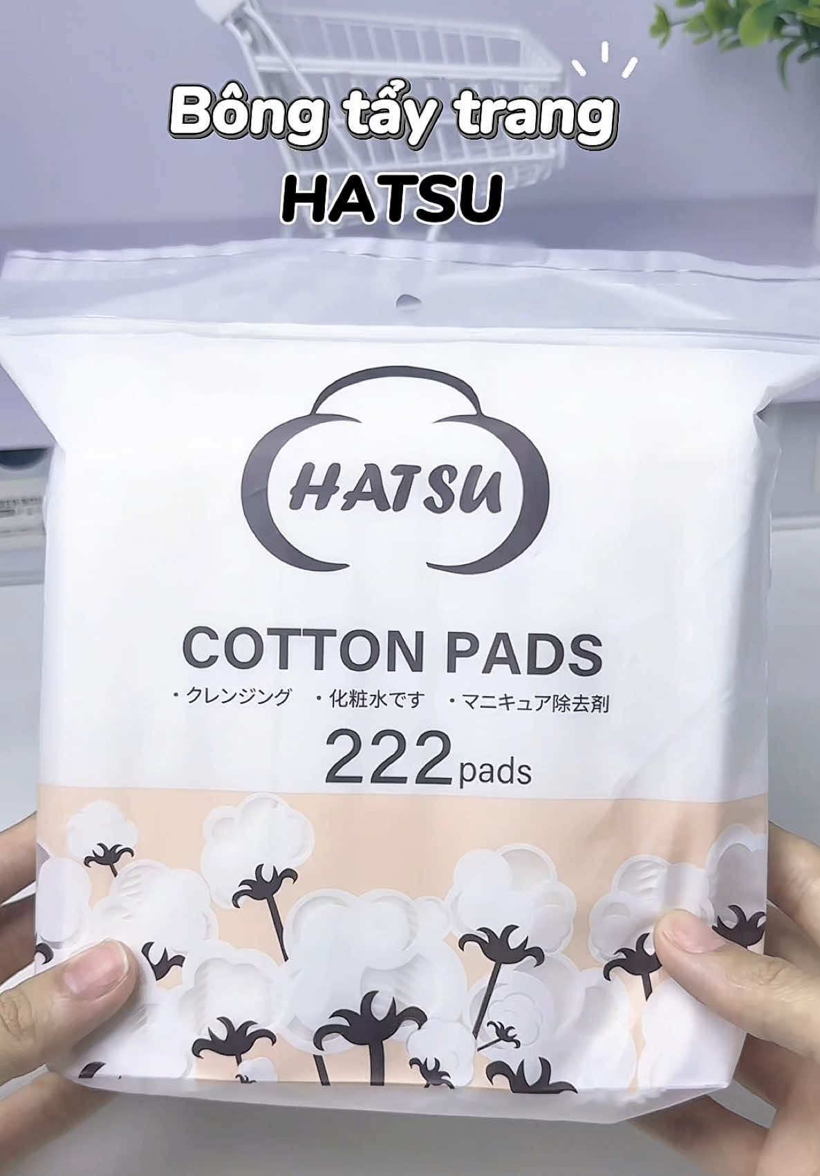 Cưới bông tẩy trang nhà Hatsu được hong? Giá hời mà chất lượng khỏi phải bàn  #bongtaytrang #bongtaytrangquocdan #bongtaytranghatsu #hatsu#hatsgtaytrang222m  