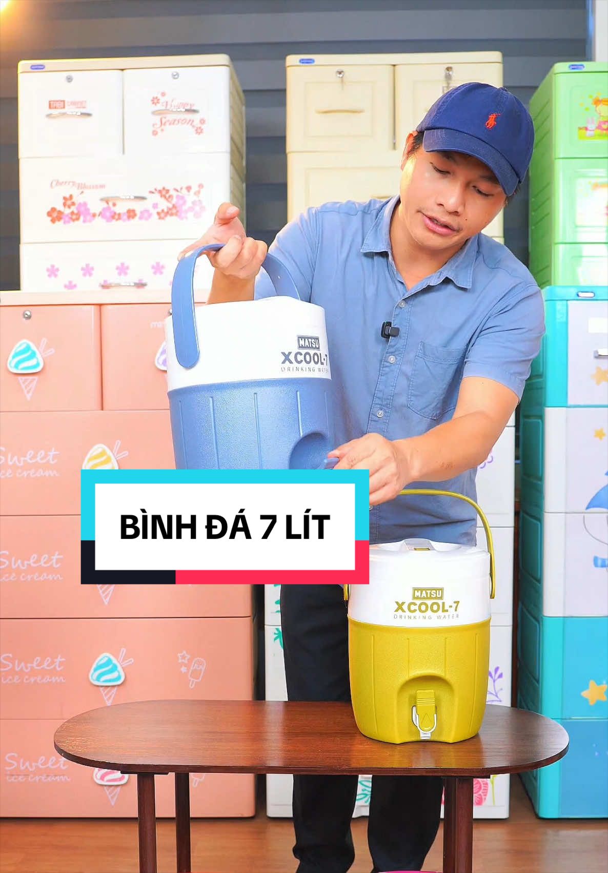 Bình đá 7 lít xcool , Bình đá nhựa Duy Tân. #hoangvinhhome #dodunggiadinh #binhda #thungda #giadungtienich 