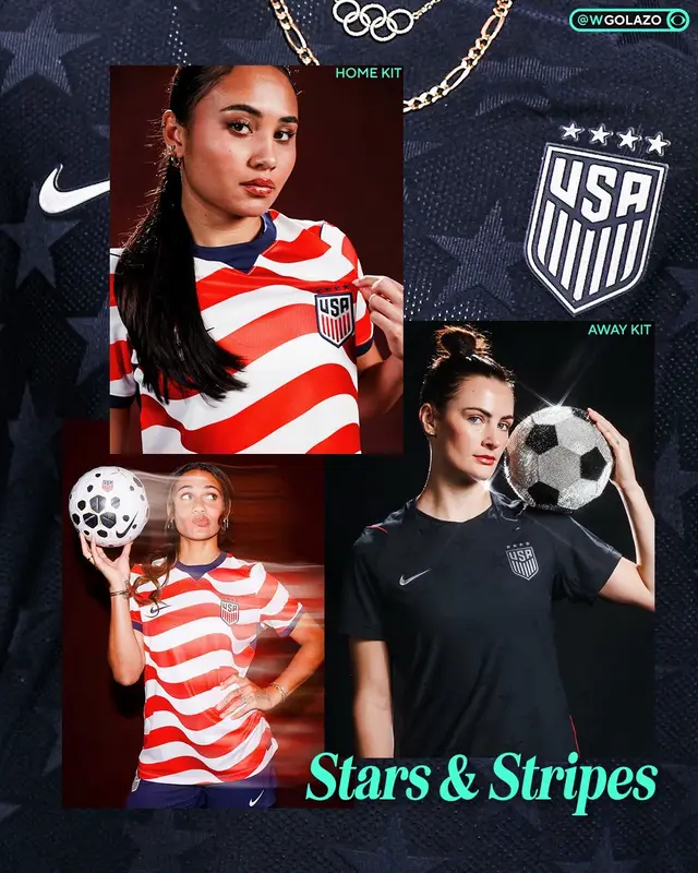 The new Stars & Stripes kits on our 4x World Cup winning USWNT 🔥