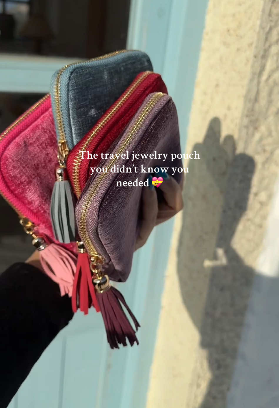 The travel jewelry pouch you didn’t know you needed 💝#jewelrybox #jewelrystorage #traveljewelrycase #chimoryjewelrycase #jewelrytips 