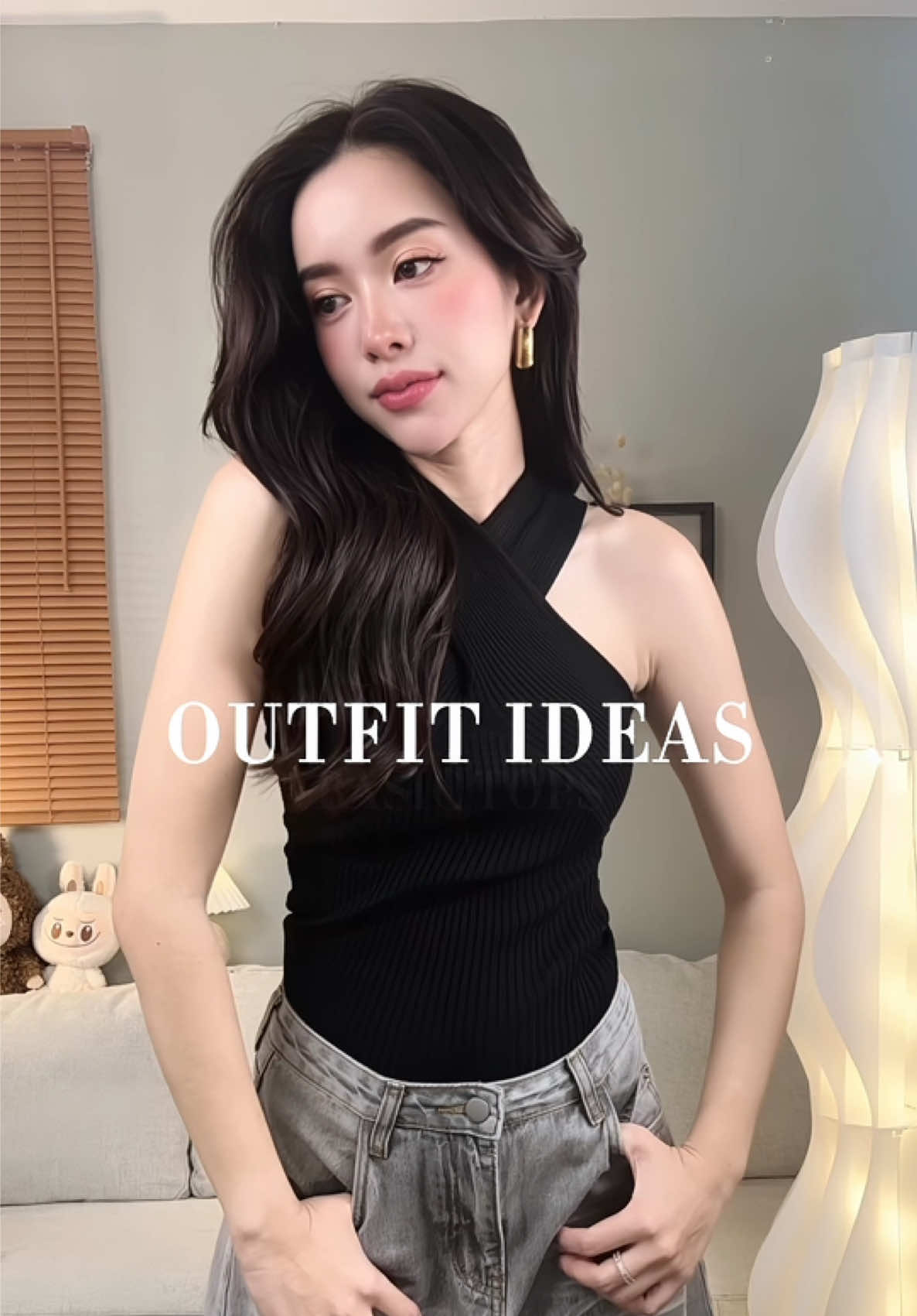 Outfit Today 🖤 🖤#เสื้อปาดไหล่ #mosesqueen #เสื้อผ้าแฟชั่น #OOTD  #ไอเดียแต่งตัว 