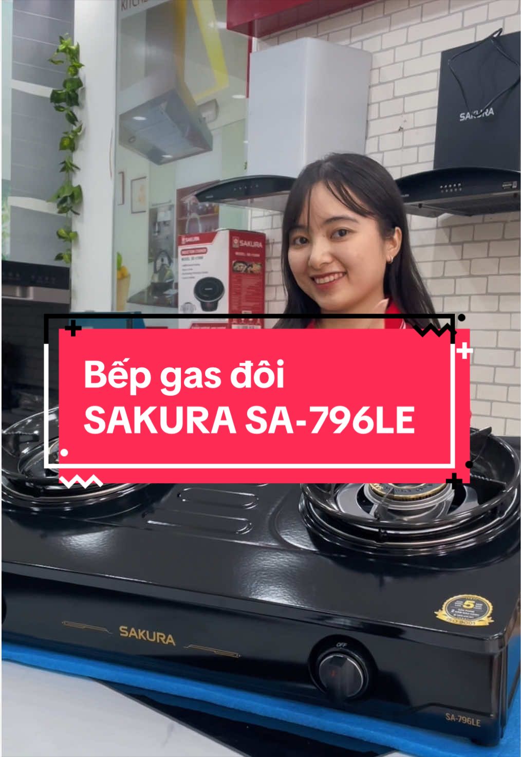 Cả nhà cùng tham khảo chiếc bếp gas đôi SAKURA SA-796LE nhé😍 Đẹp, Lửa mạnh, hiệu suất nấu tốt, gia đình mình dùng sẽ bền lắm đây❤️ #sakuravnofficial #thietbinhabep #bep #bepgas #bepgassakura 