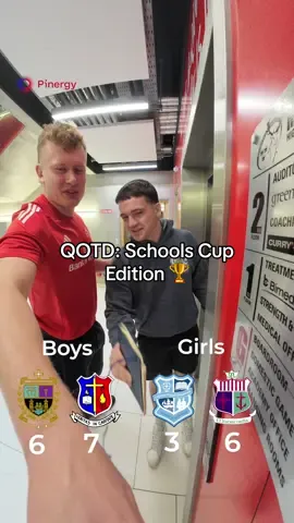 Who will take home the Munster Schools Senior Cup?  We asked the lads who they are backing in this month’s @Pinergy Munster Schools Senior Cup Finals 🏆 #MunsterStartsHere | #SUAF 🔴
