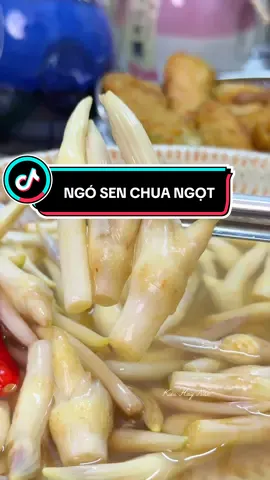 Ngó sen bây giờ người ta đem muối chua ngọt ăn kèm mấy món kho,trộn gỏi giòn giòn í #ngosenchuangot #ngosenngamchuangot #reviewfood #kieuhaynau 