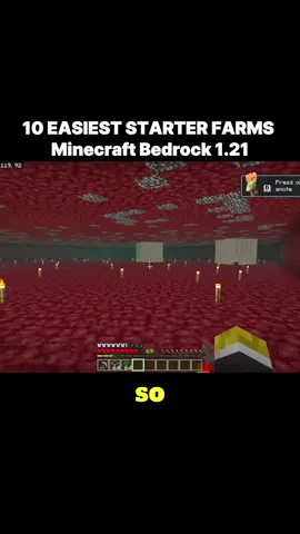 10 Easiest starter farms Minecraft Bedrock 1.21, Pt 6 #MinecraftSecrets#MinecraftTips#MinecraftTricks#GamingTiktok#MinecraftFarm  