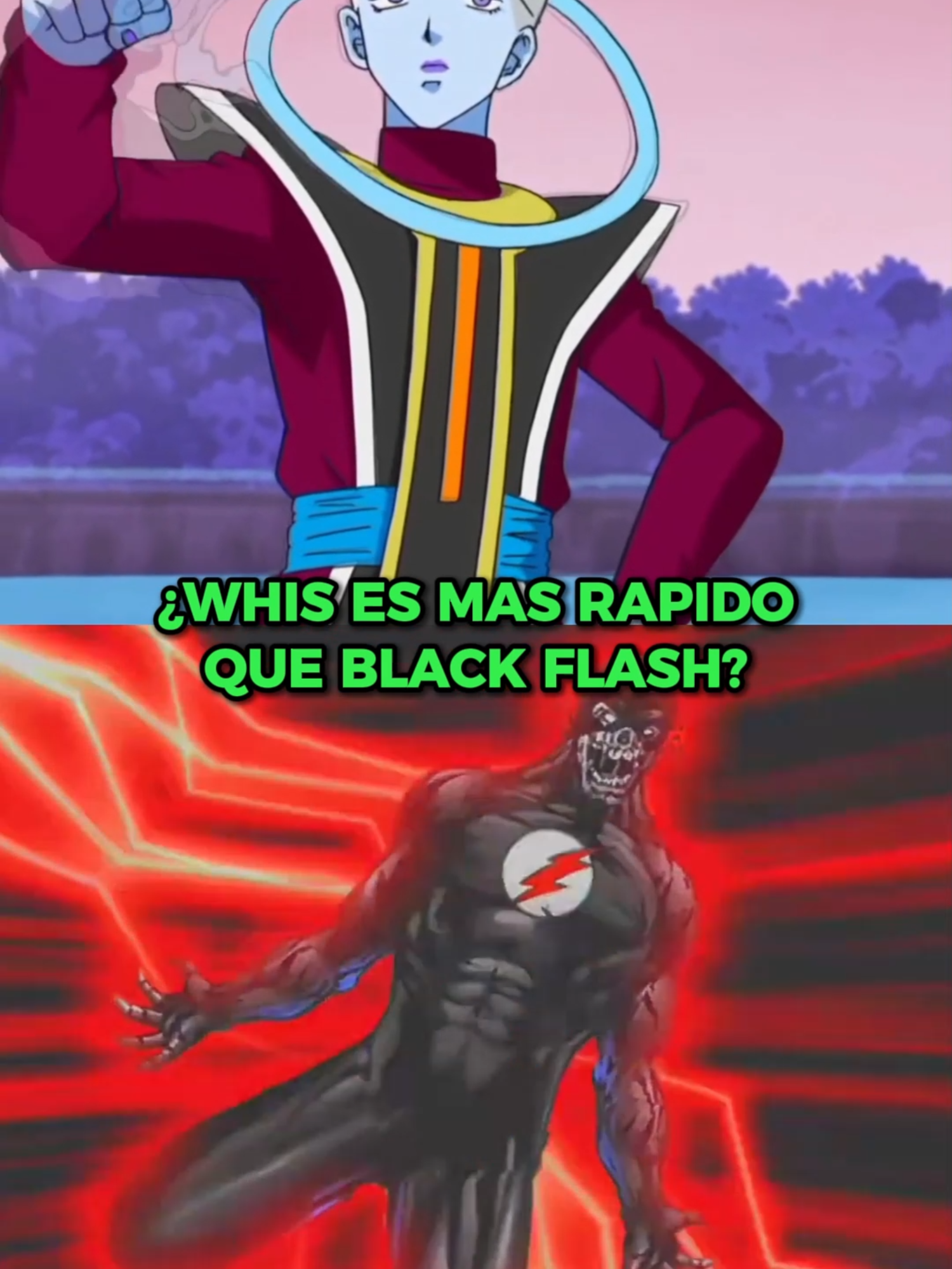 ¿WHIS REALMENTE ES MAS RAPIDO QUE BLACK FLASH? #versus