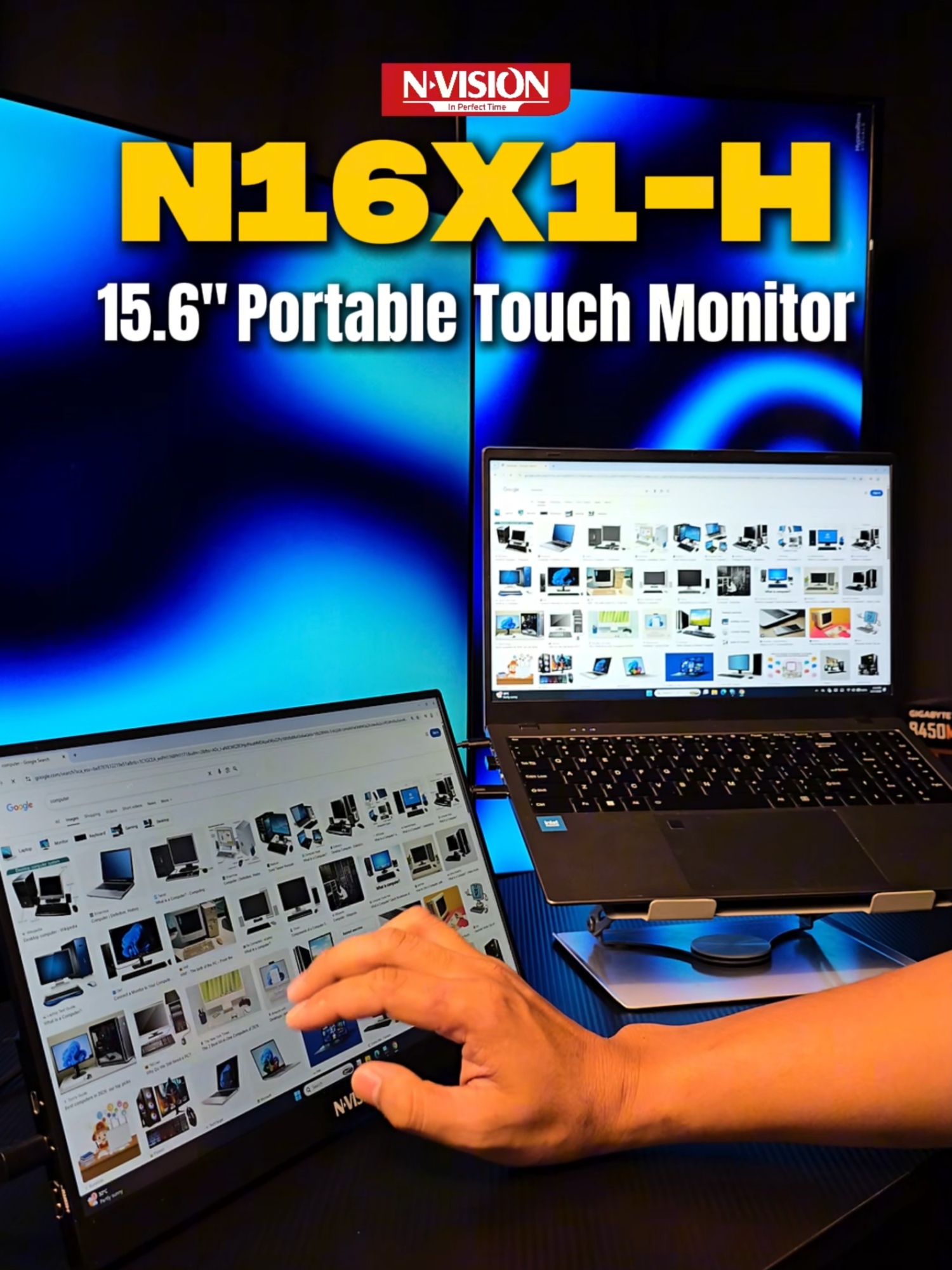 Hindi lang monitor… touchscreen portable monitor pa 😮🔥 Kung gusto mo ng extra screen na madaling dalhin, baka ito na ang kulang sa setup mo 💻✨ Nvision N16X1-H hits different! #touchscreenmonitor #nvisionph ##inplay #fypシ #fyppppppppppppppppppppppp #foryou #fyp #angkolgab #computer #pcsetup #fypp