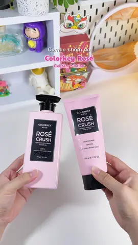 Combo chăm da sữa tắm và dưỡng thể Colorkey Rosé #suatamColorkey #bodylotionColorkey #reviewlamdep #colorkeyrosé 