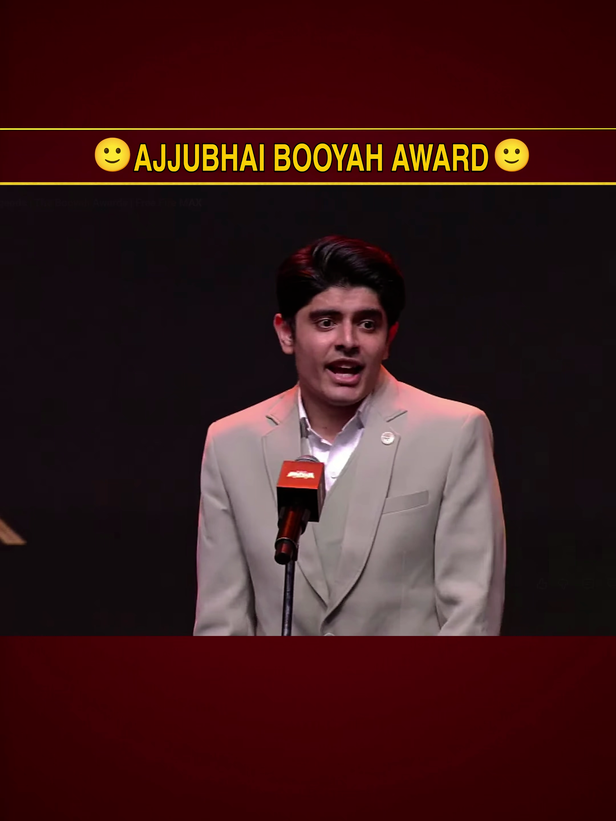 ajjubhai booyah award 2025 || ajjubhai happy moments ❤️😊#ajjubhai #totalgaming #viral #gaming #foryou #sandy4x