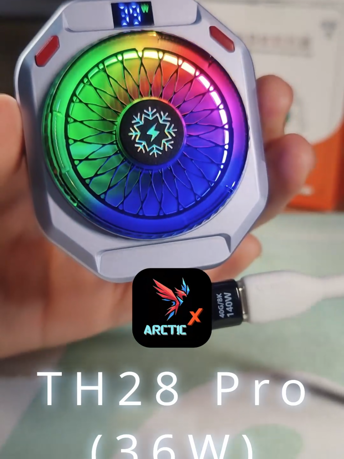 TH28 Pro test suhu rungan 28-29°c 😬 #Th28pro #Th28 #Coolerth28pro #Coolerhp #Coolergaming