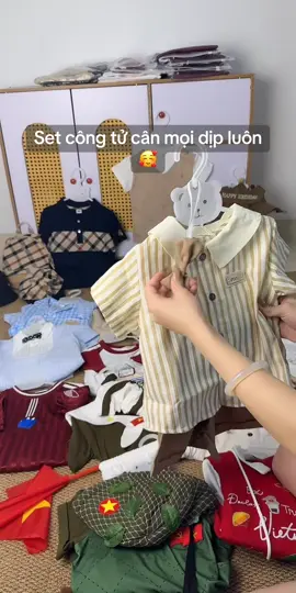 Set công tử rẻ nhưng chất lượng nhà em đây ạ#thoitrangembe #boquanaocongtuchobe .#tiktoklive #livehighlights 
