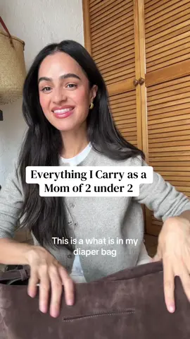 What’s in my diaper bag as a mom of 2 under 2 🤍 i feel like it’s somewhat light ??  What are your musthaves ??