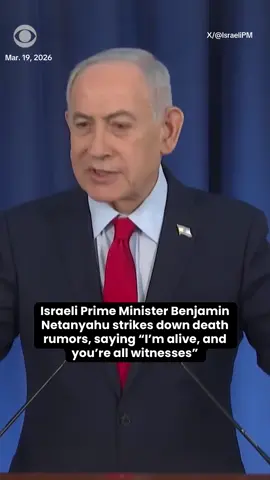 Israeli Prime Minister Benjamin Netanyahu addressed online rumors about his death on Thursday, telling the press, 