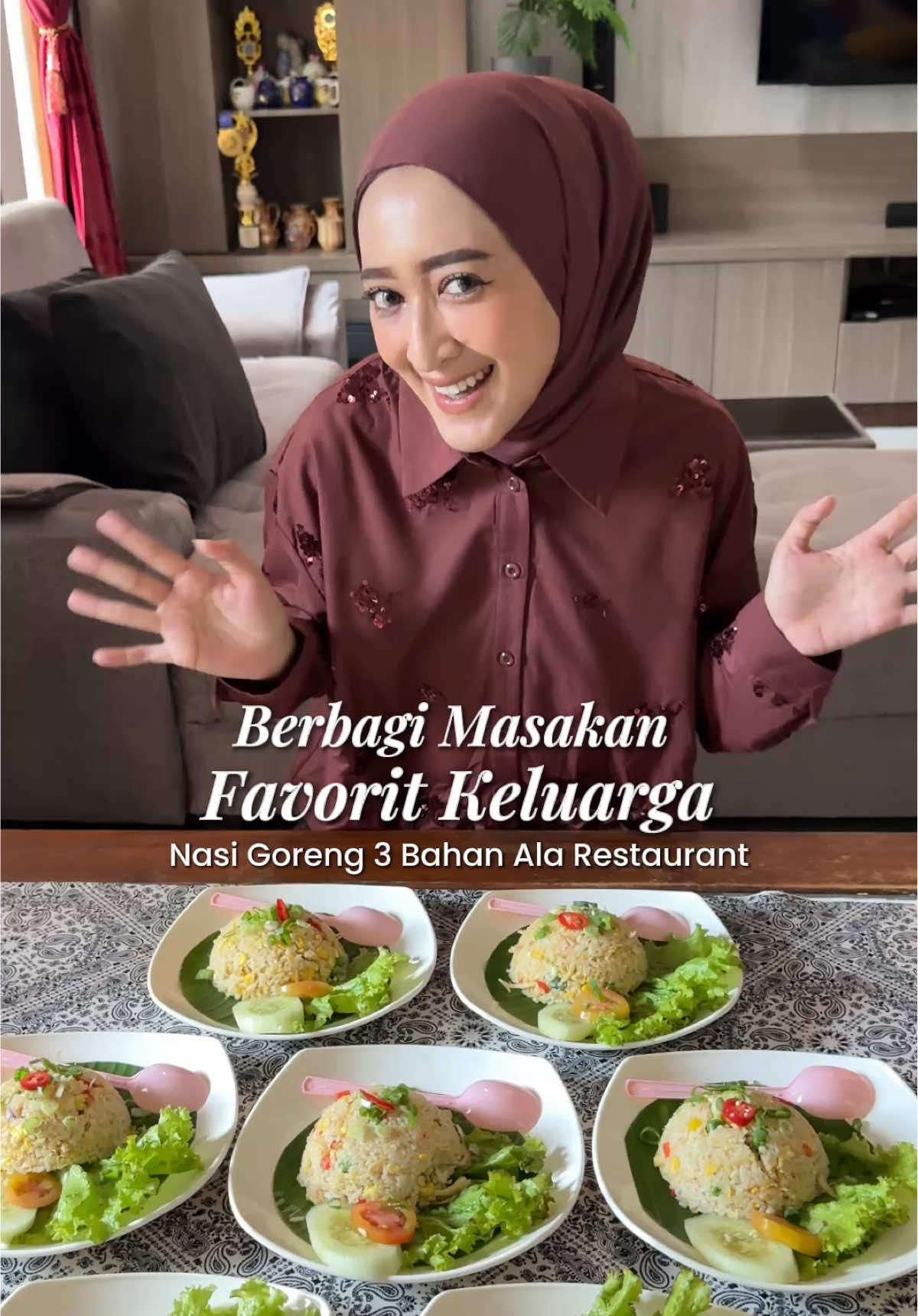 Happy banget bisa masakin keluarga suamiku dan orang-orang masakan favorite keluarga aku Nasi Goreng Special 3 Bahan ala Restaurant yang rahasia ada di Lee Kum Kee Cap Panda🍲 #NasiGorengalaAla @leekumkeeindonesia 