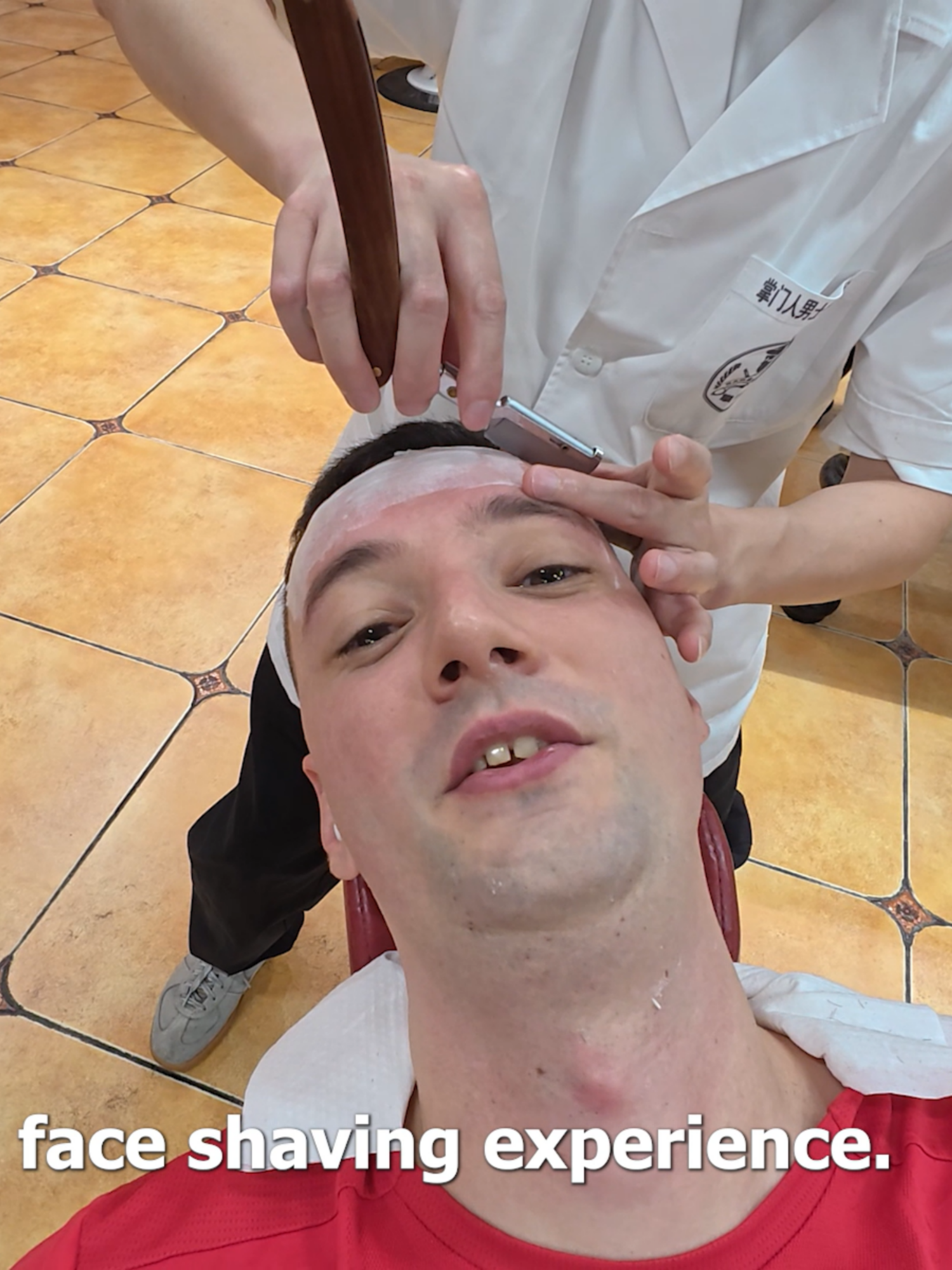 $17 Luxury Shave Experience #travel #traveltiktok #kenabroad