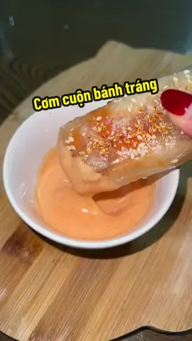 cơm cuộn bánh tráng siêu nhanh #yếnlife #viral 