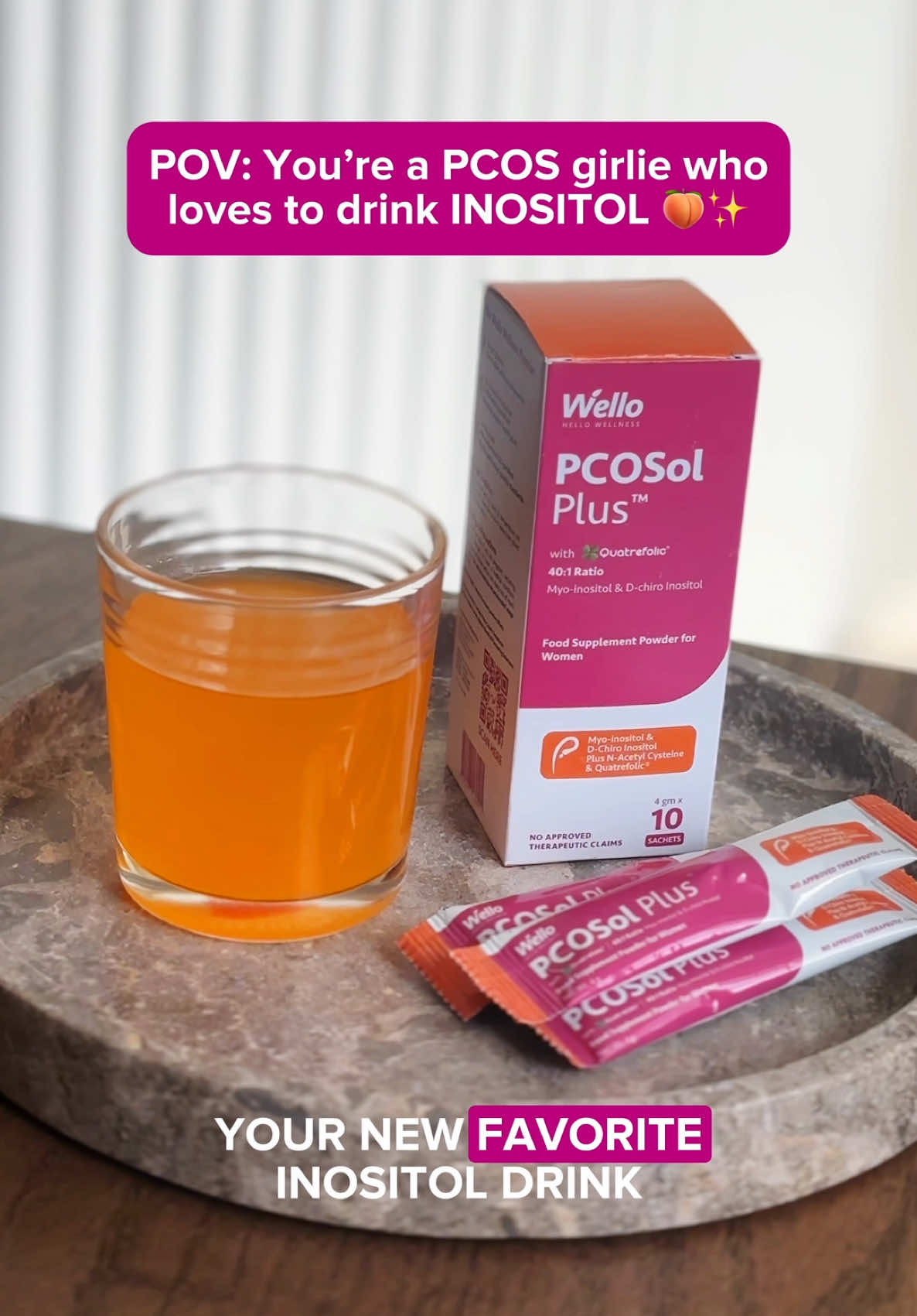 You will love PCOSol Plus! 😍 Meron nang new and yummy way to take your inositol! PCOSol now comes in powder form — still complete with 40:1 ratio of Myo and D-Chiro Inositol but with added flavor! 🧡💗 Check the yellow basket! #WelloWellness #PCOSol #Pcossupport #pcosdrink #inositolsupplement  