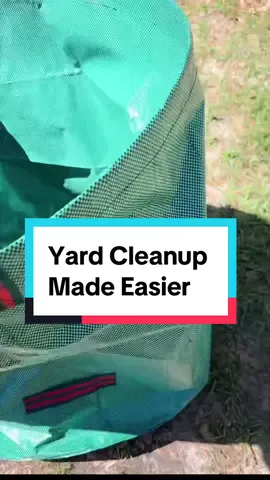 Once the temperature starts climbing, the yard cleanup starts too. These bags make the job way easier. 🍃 #springyardwork #leafcleanup #lawntools #yardworktools #tiktokshop