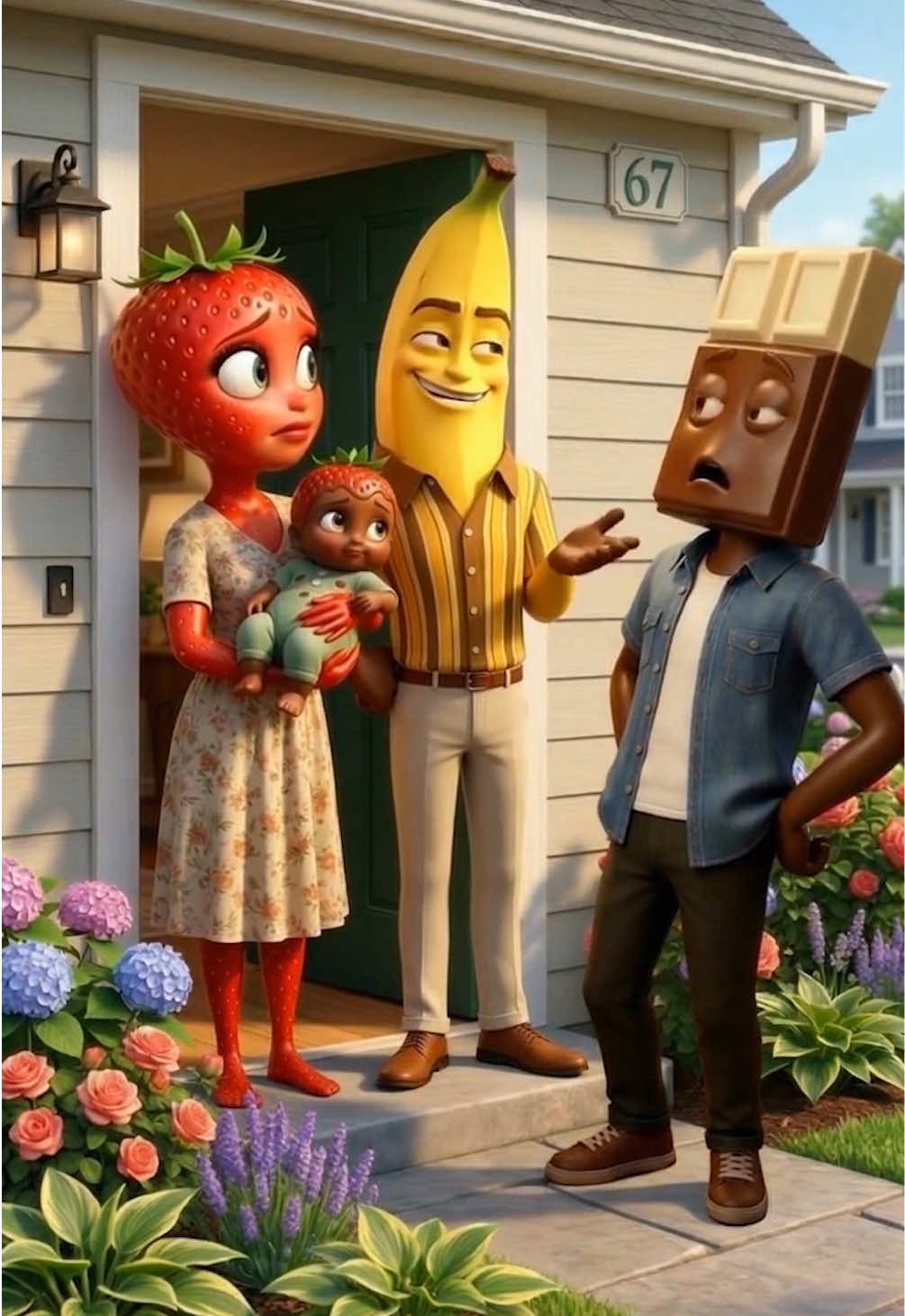 Did you watch the last part?? He tries to win her back… 🍫🍓 #fruitstory #brainrot #foodstory 