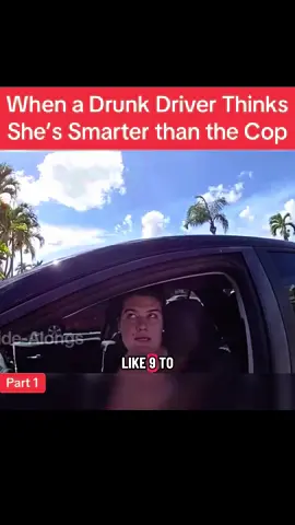 When a Drunk Driver Thinks She’s Smarter than the Cop #cops #police #copsusa🚔🇺🇸 #policeofficer #fouyou  