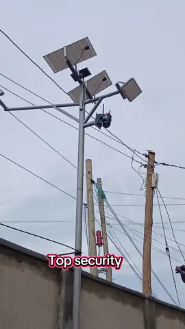 #TM Electrical and tech systems # Technician Mauris.B #solar flood light installation, pole mounted #standalone cctv camera installation #foryou #viral 