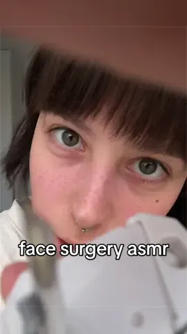 asmr face surgery - uploaded 30 min of this on my yt:) #asmr #fastandaggressiveasmr 