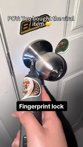 Tap it lock out!!!!  #smartlock #lock #fingerprintlock  #TikTokShopSpringGlowUp #smarthome 