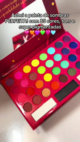 Deixei o link acima pra vocês no carrinho laranja 🧡 essa paleta tem 35 é super pigmentada 🧡🩵🩷💜💚💗🤍😍 #paleta #maquiagem #sobra #tiktokshop #compras 