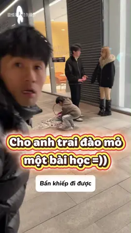 Trị anh trai đào mỏ một lúc 2 cô gái 🤪 #trending