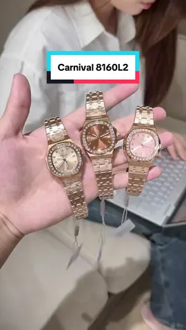 Carnival 8160L2 phiên bản viền đính đá 💎 #donghonu #donghocarnival #donghochinhhang #trending #viral 