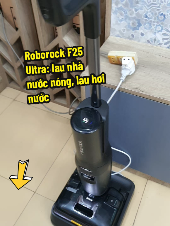 Máy nói tiếng Việt ... Roborock F25 Ultra: lau nhà nước nóng, lau hơi nước... mình u mê nó thật rồi... #robot #launha #ultra #F25 #Roborock 
