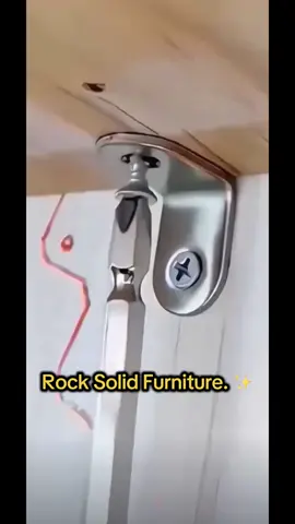 Sick of shaky cabinets? 😤 These heavy-duty corner brackets are the ultimate fix. From wardrobes to workbenches, make them rock solid in seconds. 🛠️ #toolhunter #furniturefix #diyhacks #cabinetrepair #stronger  