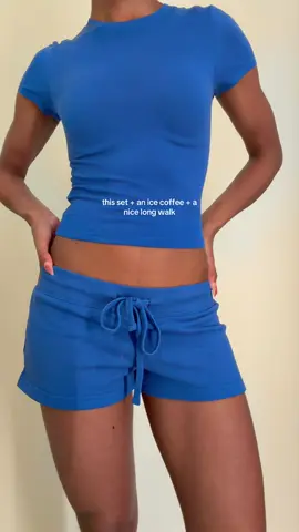electric blue is THAT GIRL #GARAGEpartner #electricblue #garageclothing #matchingset #fyp @Garage Clothing 