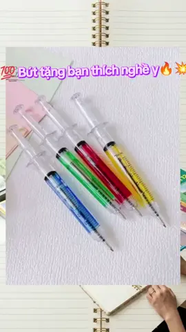 Bút bi, bút gen nước mô hình kim tiêm bác sĩ #bútgel #bút #butbi 