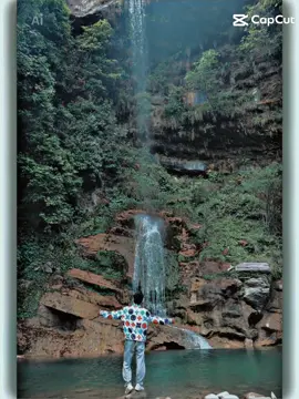 #viral_video🖤 #fypシ゚ 🫶😊#waterfall best view..🩵🖤