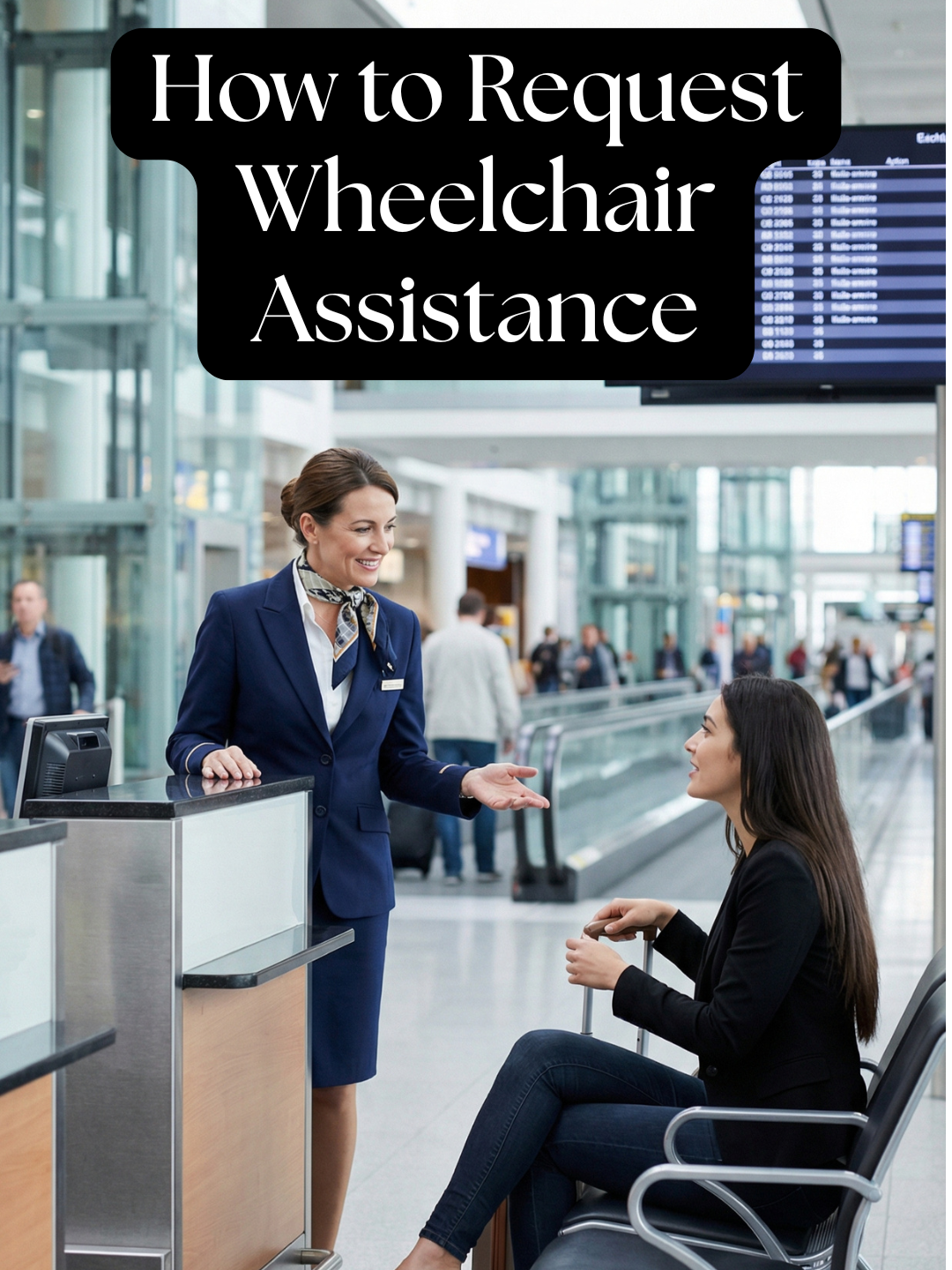 How to Request Wheelchair Assistance ✈️  Airport English #AirportEnglish #TravelEnglish #WheelchairAssistance #LearnEnglish #EnglishConversation #SpokenEnglish #ESL #TravelSupport #for #EnglishPractice #DailyEnglish