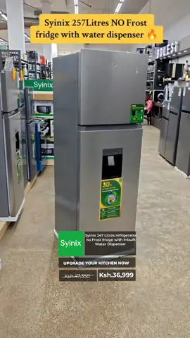 Syinix 247 Litres Refrigerator Non Frost.Energy Efficient With Inbuilt Water Dispenser 5years warranty#fyppppppppppppppppppppppp #foryoupage #Fridges 