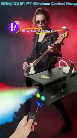 POV: Your next party needs this 🔥 RGB fog machine that heats up in SECONDS + remote control! 🎸✨ #FogMachine #PartyEssentials #RGBLights #TikTokMadeMeBuyIt #FestiveVibes