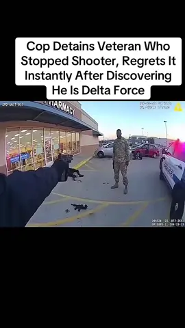 Cop Detains Veteran Who Stopped Shooter, Regrets It Instantly After Discovering He Is Delta Force#storytime #story #stories 