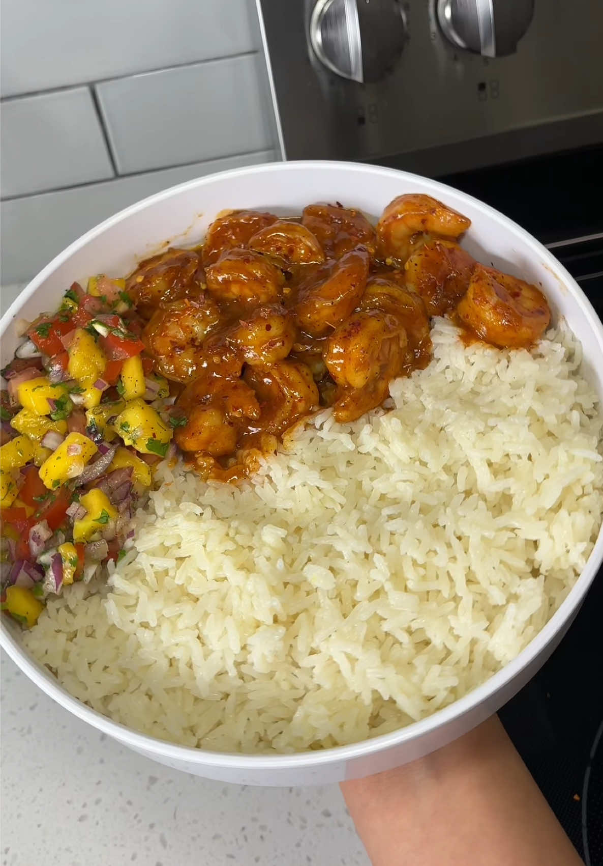 Honey lemon shrimp 😋🤍  #cooking #cookwithme #DinnerIdeas #homecooking 