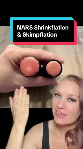 NARS shrinkflation 🤦🏼‍♀️ Also change in formula it seems, so add a dose of skimpflation, but they definitely kept the price at $40 😫 #shrinkflation #skimpflation #cosmetics #makeup #consumeradvocate 