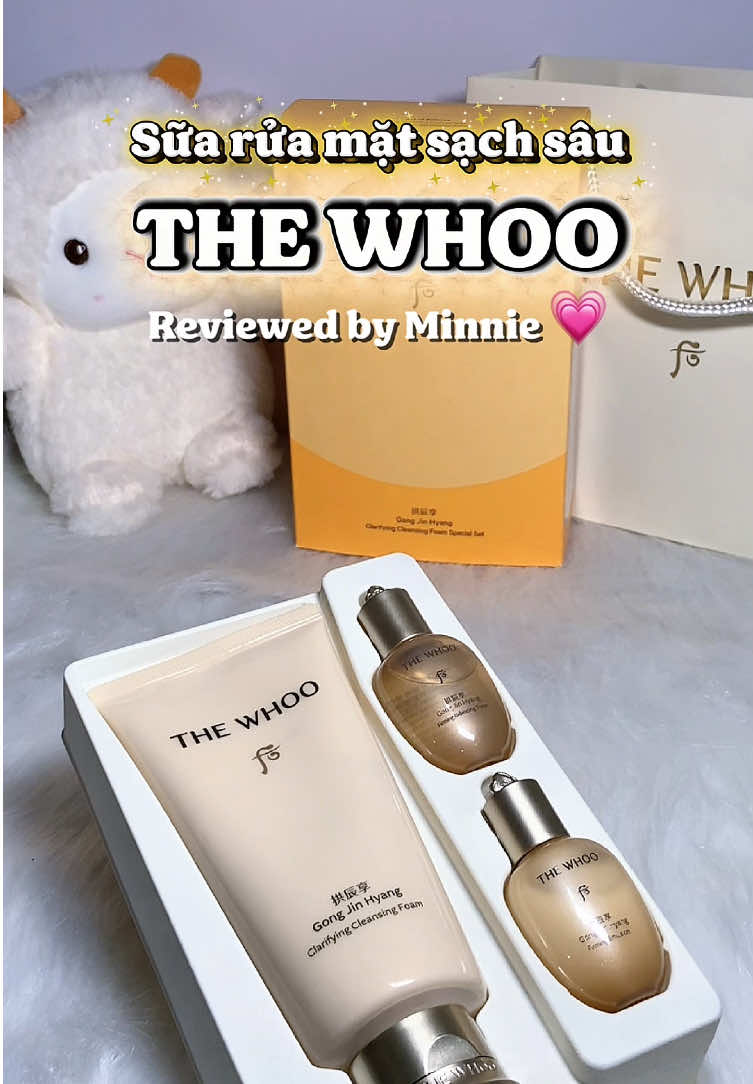 Sữa rửa mặt sang xịn yêu thích nhất của tuii nèe #thewhoo #suaruamatthewhoo #skincareroutine #LearnOnTikTok #wunyreview 