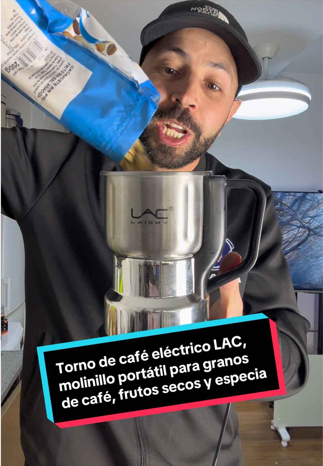 Torno de café eléctrico LAC, molinillo portátil para granos de café, frutos secos y especia #tornodecafe #torno #cafe #molinillo #frutossecos  