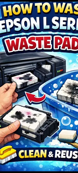 🖨️ Epson L Series Ink Pad Cleaning | ኢፕሰን ፕሪንተር ኢንክፓድ ማጽዳት  Is your Epson printer showing “Waste Ink Pad Full” error? ፕሪንተርህ “Waste Ink Pad Full” እያሳየ ነው?  Don’t worry! In this video I will show you how to wash Epson L series ink pad step by step. አትጨነቅ! በዚህ ቪዲዮ ኢንክፓዱን እንዴት ማጽዳት እንደሚቻል በደረጃ በደረጃ እናሳያለን።  ✔ Turn off printer ✔ Remove ink pad ✔ Wash with clean water ✔ Dry completely under sun ✔ Reinstall and reset counter  ⚠️ Important: Make sure the pad is 100% dry before using printer again! ⚠️ አስፈላጊ: ፓዱ በሙሉ ከደረቀ በኋላ ብቻ ፕሪንተሩን ይጠቀሙ!  🔥 Follow for more Epson repair tips | ለተጨማሪ ፕሪንተር ጥገና ቪዲዮዎች ፎሎ ያድርጉ  #Epson #EpsonLSeries #PrinterRepair #WasteInkPad #EpsonReset          