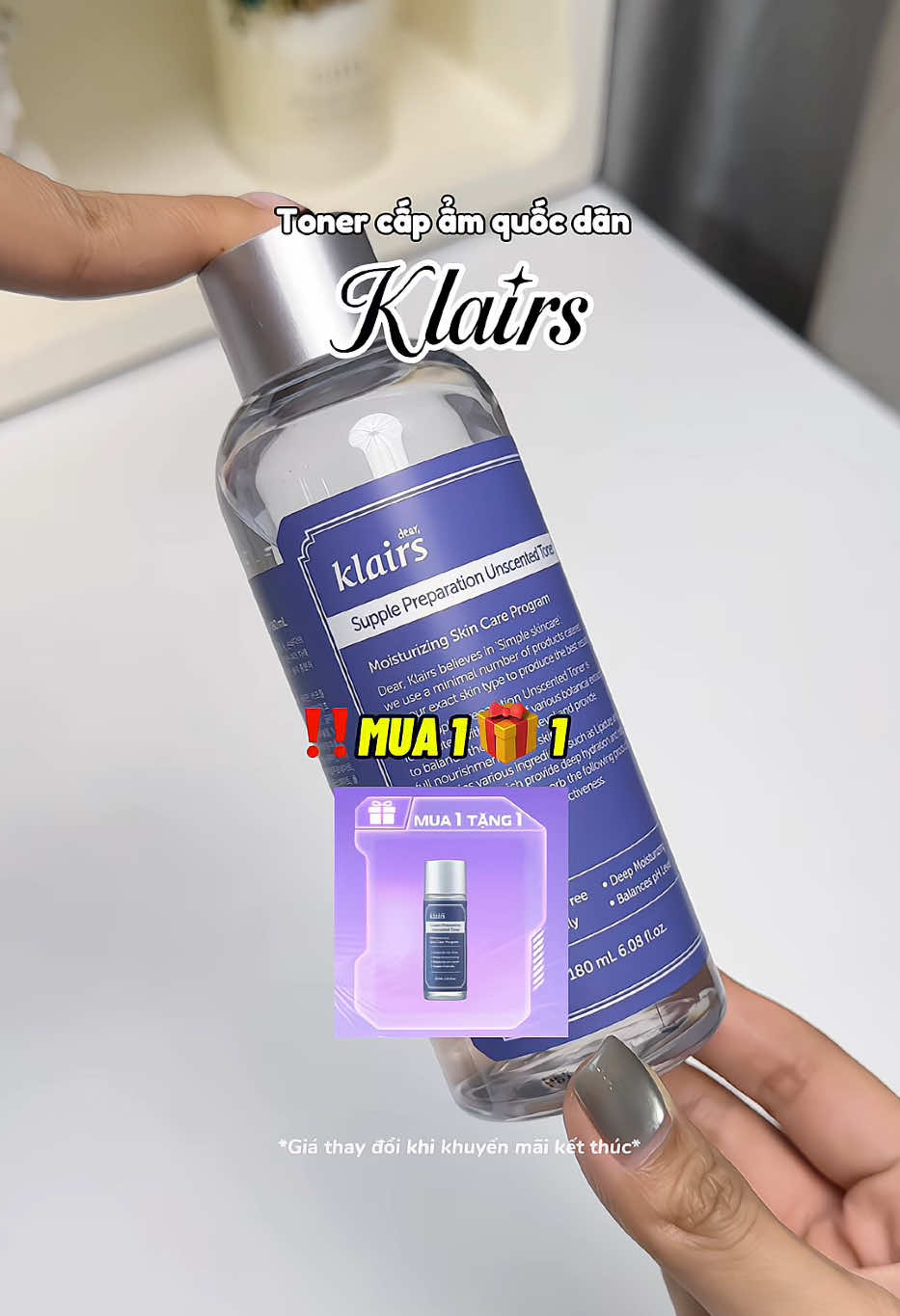 Toner klairs quốc dân chân ái mọi loại da lun á #tonerklairs #klairsvietnam #klairs #horus #tonerquocdan 