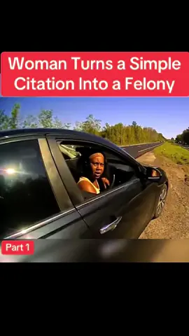 Woman Turns a Simple Citation Into a Felony #cops #copsusa🚔🇺🇸 #policeofficer #police #foryou   