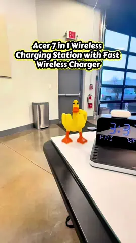Acer 7 in 1 #WirelessCharging Station with Fast Wireless #chargingstation , LED Night Light, Bluetooth Time Sync Clock & Temperature Display,   USB-A & USB-C, / Tem Magnetic MagSafe #charger  - #fastcharger for iPhone, Android Phone, Apple Watch &AirPods  #TikTokShopSpringGlowUp 