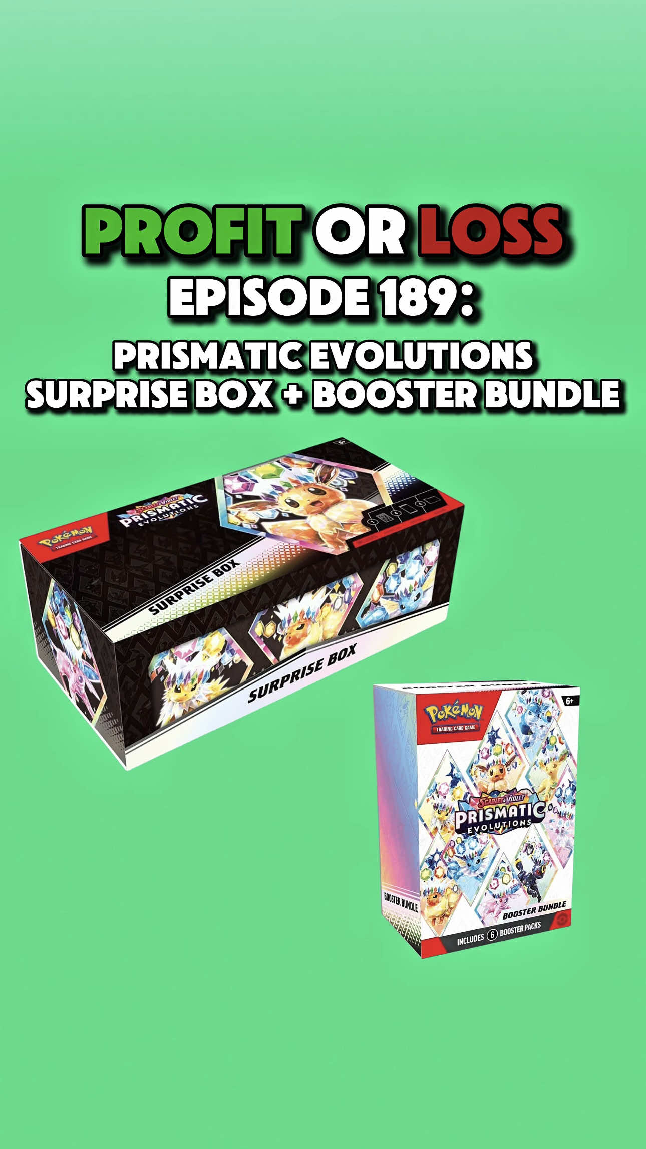 Opening a Prismatic Evolutions Surprise Box + Booster Bundle! - Profit or Loss Episode 189 #pokemon #pokemoncards #packopening #pokemontcg #prismaticevolutions